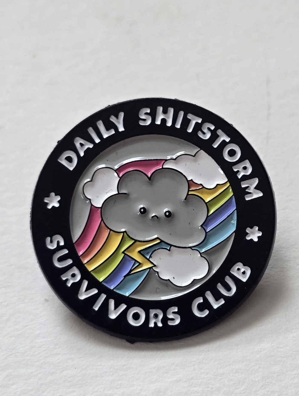 Daily Shitstorm Survivors Club Enamel Pin